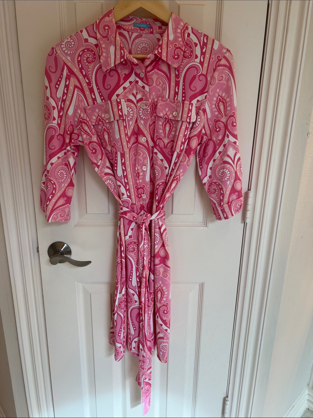 J. Mclaughlin paisley shirt dress